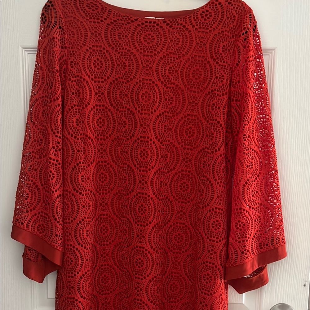 2/$20 Elegant Red Lace Dress